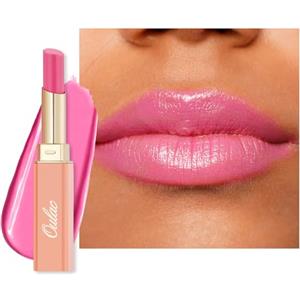 Oulac Rossetto Nutriente Rosa - Nutri e Ammorbidisci le Labbra, Texture Idratante, Lip Care, Idrata e Rimpolpa le Labbra Secche, Vegan, 06 She Pop
