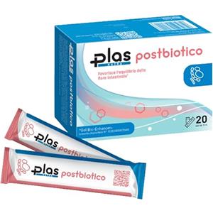 Plas Pharma® - Fermenti Lattici Adulti Postbiotico + Prebiotici Integratore Naturale in StickGel per l'Equilibrio del Microbiota Intestinale e Contro Disturbi Intestinali Made in Italy