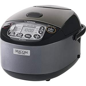 Zojirushi NL-GAC10 BM Umami Micom Riscaldatore e Riscaldatore, 5,5 tazze, Nero Metallico, Prodotto in Giappone