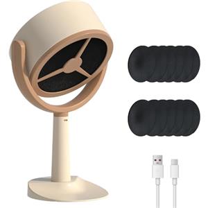 AVCXEC Ventola aspirante portatile con 10 spugne filtranti sostituibili, aspiratore per erbacce, aspiratore portatile da cucina, ventilatore per fumare all'interno, purificatore per fonduta e barbecue