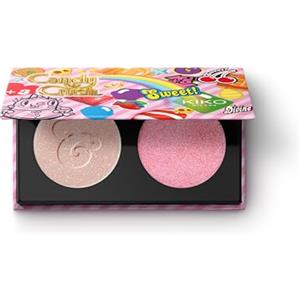 KIKO Milano Candy Crush™ Mega Blush & Highlighter Duo 01, Palette Viso Con Illuminante E Fard