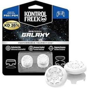 KontrolFreek FPS Freek Galaxy White Gommini per Controller PS5 | Rialzi Analogici per PS5 & PS4 | Precisione & Controllo | Bianco