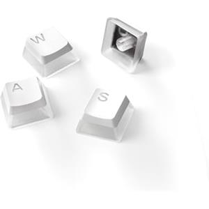 SteelSeries PrismCaps, Copritasti in stile pudding a doppio scatto, Robusta termoplastica PBT, Compatibile con la maggior parte delle tastiere meccaniche, Steli MX, Bianca (Layout US)