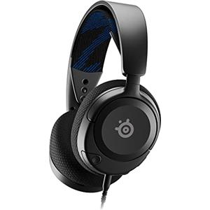 SteelSeries Arctis Nova 1P - Cuffie da gaming multisistema - Driver Hi-Fi - Audio spaziale a 360° - Cuscinetti auricolari in memory foam - Ultra leggere - PS5, PS4, PC, Switch, Xbox - Nero