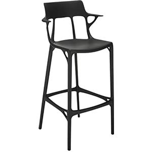 Kartell A.I. Stool Recycled, Sgabello, Nero, H 108 cm