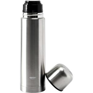 Cook Concept, KA5615, Bottiglia Termica in Acciaio Inox da 50 cl, Design Elegante ed ergonomico, Ideale per Bevande Calde e Fredde, Perfetta per l'uso Quotidiano, Argento