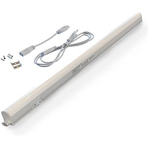 BRILONER - Barra LED sottopensile, con interruttore, da interni, 8 W, 800lm, 4.000K lampadine integrate, Lampada Sottopensile, per Pensili e Mobili Cucina, Connessione modulare, 58.5x2.2x3cm (LxAxL)