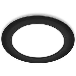 BRILONER - 1x faretto LED da incasso 230V piatto, luce bianca neutra, 12W 1200lm, faretti incasso, faretti led incasso, faretti led interno incasso, faretto incasso, 17 x 3 cm, nero