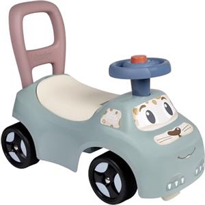 Smoby Little Smoby - Auto cavalcabile - Funzione girello - Volante - Contenitore per giocattoli - Dai 10 mesi - Prodotto in Francia