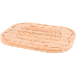 Salter BW07271 tagliere di bambù, tagliere con tacche, scolare il grasso e tenere la carne al sicuro, per arrosto di manzo, pollo, salumi, tavola da tavola, piatto da 40 cm x 30 cm