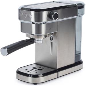 Salter Macchina da Caffè Espresso 20 Bar con Montalatte - Singolo e Doppio Espresso, per Cappuccino e Latte, Serbatoio Rimovibile 1,1 L, Acciaio Inox