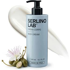 Omnis Uomo SERLINO LAB Crema Corpo Uomo - Crema anti-età ideale per uomini 40+. Con Collagene e Acido Ialuronico, Idratante e Rassodante, per Tonicità ed Elasticità, effetto anti-age. Made in Italy