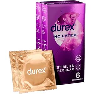 Durex 2x Preservativi Durex No Latex Anallergici in Polisoprene Forma Easy-On - 2 Scatole da 6 Profilattici ognuna