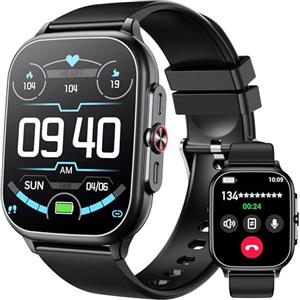OUKITEL Smartwatch Uomo Donna, 1.91" HD Orologio Smart Watch con Effettua/Risposta Chiamate,100+ Sportivo Fitness Tracker con Contapassi Sonno Cardiofrequenzimetro per iOS Android