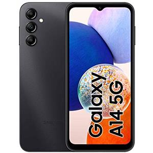 Samsung Galaxy A14 5G Smartphone Android, Display LCD FHD+ 6.6, 4GB RAM, 128GB Memoria interna espandibile, Batteria 5.000 mAh, Black [Versione italiana]