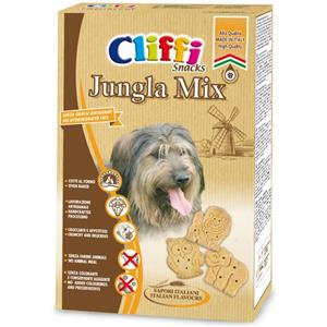 Cliffi Biscotti Croccanti Jungla Mix 400 g - Snack per Cani Senza Farine Animali e Conservanti