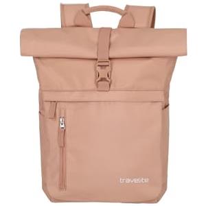 travelite zaino per il bagaglio a mano, zaino per laptop da 15,6 pollici, BASICS, zaino da viaggio con funzione roll-top, 60 cm, 35 litri