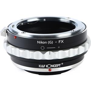 K&F Concept Adattatore per Obiettivo Nikon F (Tipo G) a Fujifilm X - Metallo di Alta Qualità, Compatto e Leggero