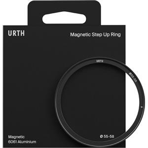 Urth Anello Step-Up Magnetico 55-58mm - Adattatore per Filtri Magnetici da 58mm a Obiettivi da 55mm