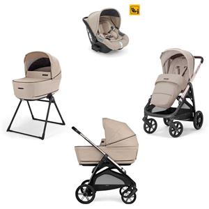 Inglesina - Trio Aptica 2025 Con Seggiolino Auto Darwin Isize, Pashmina Beige - telaio Palladio Black 2025