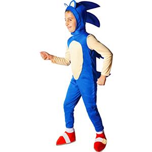 Ciao- Sonic the Hedgehog costume travestimento bambino originale SEGA (Taglia 5-7 anni)