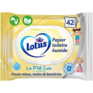 Lotus Le P'tit Coin - Carta igienica per bambini, senza coloranti e profumi, 100% fibre naturali FSC, 42 pezzi (1 pezzo)