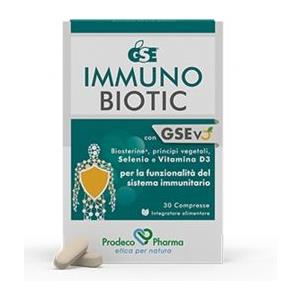 Prodeco Pharma GSE Immunobiotic - Integratore Alimentare per Difese Immunitarie con Estratti Vegetali - 30 Compresse