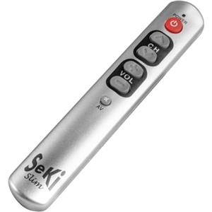 Seki Slim - Telecomando universale programmabile, colore: Argento