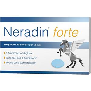 Neradin Forte - Integratore Alimentare con L-Arginina, Zinco e Selenio per Testosterone e Fertilità - 30 Capsule