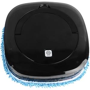 Qudinip Robot Lavapavimenti, Scopa Bagnata Rotante con Batteria da 2400 MAh per di Animali Domestici su Pavimenti Duri, Pulitore Automatico Sottile e Silenzioso