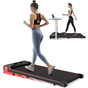 RINGALIN Tapis Roulant Elettrico con Inclinazione, 1-6km/h Regolabile Walking Pad con Display LED e Telecomando, Motore 3.0 HP Tapis Roulant Salvaspazio