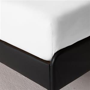 Bassetti Lenzuolo Sotto Con Angoli Matrimoniale, Bianco, 100% Cotone, 175X200 cm, Lavabile In Lavatrice, Angolo 30 cm, Morbido E Confortevole