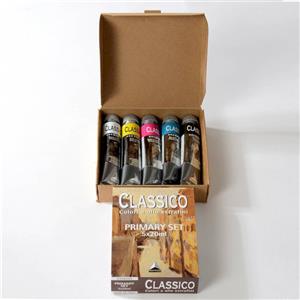 Maimeri Colori a Olio Extrafini Set 5 Tubetti da 20 ml - Colori Primari (Nero e Bianco Inclusi)