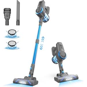 Generico Aspirapolvere Senza Fili,Scopa Elettrica Senza Fili ultraleggero 6 in 1, 50 minuti di autonomia, Anti-Avvolgimento, Aspirapolvere potente per Pavimenti/Tappeti/Peli Animali