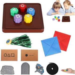 Zikenis Gioco Tradizionale Coreano, Gonggi Korean Game, Gonggi Jack Stone Pebbles Set, Korean Traditional Play Game per Feste, Giochi di Viaggio per Famiglie, Halloween, San Valentino