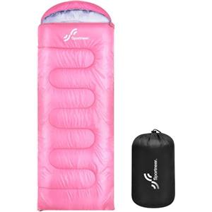 Sportneer Sacco a pelo esterno per campeggio: Sportneer 3 - 4 stagioni, sacco a pelo estivo, sacco a pelo invernale, piccolo, portatile, ultraleggero, 1,7 kg, completo riempimento per adulti, trekking, viaggio