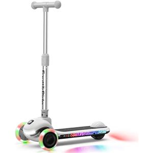 FanttikRide K9 Pro Monopattino Elettrico per Bambini, 3/6/10 km/h, Modalità di Velocità AI, Ricarica Rapida Type-C, 5 Modalità di Illuminazione, Manubrio Regolabile, per Bambini fino a 60 kg, Grigio