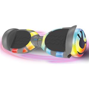 LEXGO HOVERBOARD MIRAGE GRY - Overboard Elettrico con Telaio in Acciaio, Ruote da 6,5'' e 2 motori Brushless da 200W - Hoverboard con velocità fino a 12km/h e Autonomia di 10km