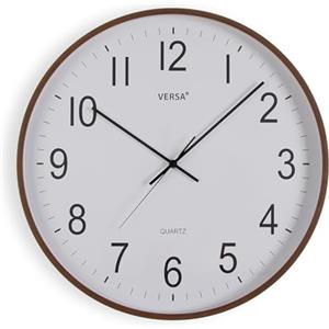 VERSA Orologio da Parete in plastica, al Quarzo, in MDF, 5,2 x 50 x 50 cm