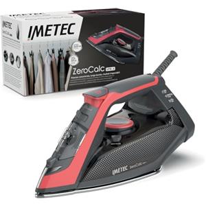 Imetec Zerocalc VPR-X - Ferro da stiro a vapore 2600 W con colpo vapore 220 g, sistema 2X Zerocalc anticalcare, piastra in acciaio satinato con finitura laser e punta di precisione, leggero