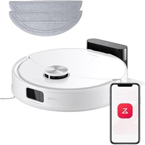 roborock Q10 S5 Set Robot Aspirapolvere, 10.000Pa, Panno Sollevabile, Pulizia VibraRise 2.0(3000 volte/min), Anti-groviglio, Evitamento degli Ostacoli, Strategie Tappeti, Controllo APP, Bianco