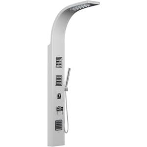 Vente-unique-Colonna da doccia idromassaggio 20 x 150 cm Argento - TYRA