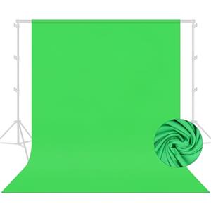 Yanuoda Green Screen Sfondo 2,1 x 3 m - Panno Chromakey ispessito, pieghevole e portatile per studio, riprese video, streaming live, zoom