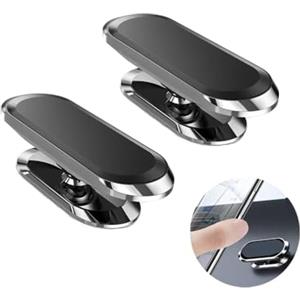 QUEMISS Porta Cellulare Auto Supproto Telefono Auto 2 Pack Forte Aspirazione Adesivo Rotante Pieghevole Cellulare Applicare Per Console Centrale Compatibile Con Tutti Gli Smartphone