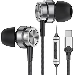 Yatloml Cuffie Type C per Samsung Galaxy S24 S23 Ultra S21 S20 FE A55 A54 A35 A34 5G, Auricolari Tipo C per iPhone 15 Plus Pro Max, In-Ear Auricolari USB C per Pixel 8/7/6, Tablet, Laptop and etc.
