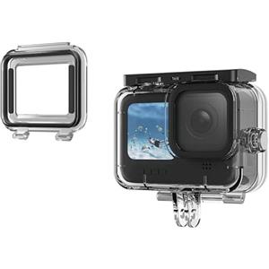 TELESIN Custodia Impermeabile Anti-appannamento per GoPro Hero 9/10/11/12/13 con Lente in Vetro Temperato
