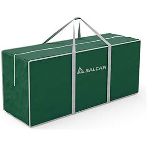 SALCAR Sacco per Albero Artificiale, Custodia albero di natale per alberi fino a 1,8m / 2,1m / 2,4m, Borsa per Albero di Natale per Decorazioni Natalizie, Resistente Impermeabile Pieghevole, Verde