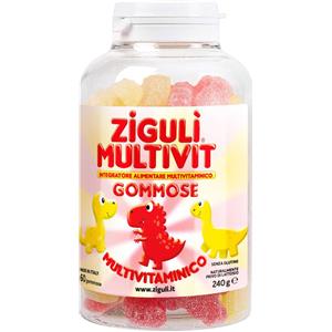 ZIGULI' Ziguli Multivit Integratore Multivitaminico Fragola E Banana, 60 Gommose