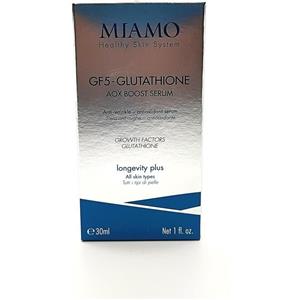 Miamo Longevity Plus - GF5 Glutathione AOX Boost Serum Siero Anti-rughe, 30ml