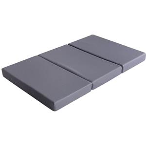Amazon Basics Nozioni di base Medio Materasso pieghevole per ospiti 75 x 195 x 10 cm in memory foam, Grigio